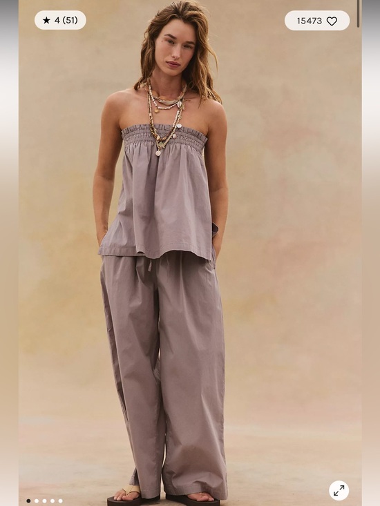 Free People Other - Free People Corfu Tube Top/Pant set in grey